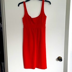 DVF ponte shift dress size 2 Orange